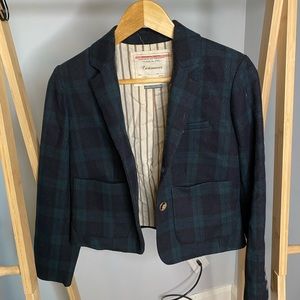 Anthropologie Cartonnier 66170 Cropped Wool Blazer